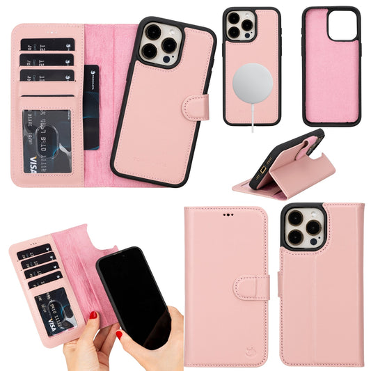 Casper Leather iPhone 15 Pro Max Wallet Case | Detachable MagSafe Compatible RFID Protection-10