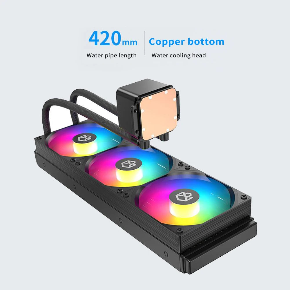 PADO BM360 Cpu Cooler  ARGB Fan Liquid Heatsink Integrated Radiator 360mm Water Cooling For Intel LGA 115X 1700 1851 AMD AM5 AM4
