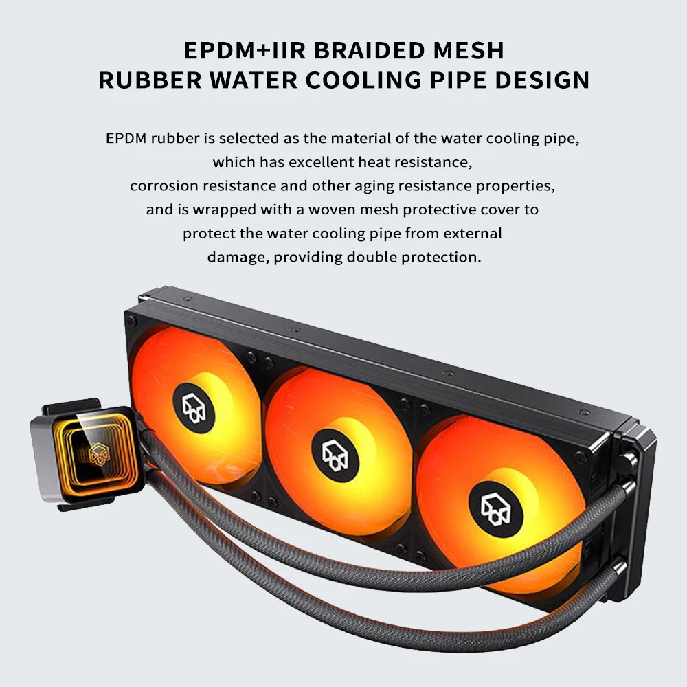 PADO BM360 Cpu Cooler  ARGB Fan Liquid Heatsink Integrated Radiator 360mm Water Cooling For Intel LGA 115X 1700 1851 AMD AM5 AM4