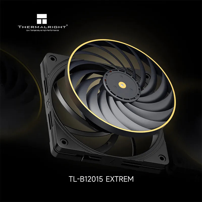 Thermalright TL-B12015 EXTREM 12cm chassis cooling fan/120x120x15mm/LCP fan blades/double ball bearings/low noise/PPS frame