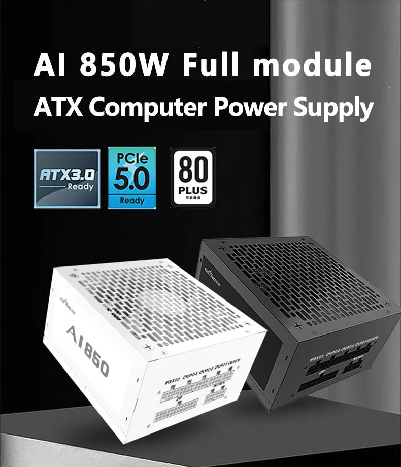 Full Module ATX Computer Power Supply 550W 650W 750W 850W 200-240VAC PC PSU Gaming