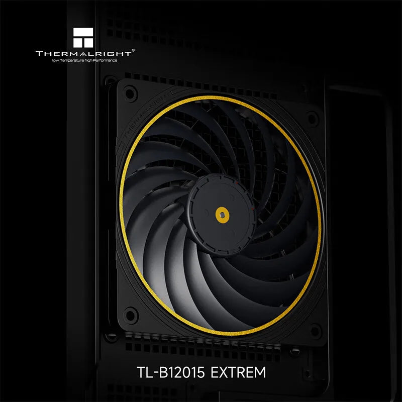 Thermalright TL-B12015 EXTREM 12cm chassis cooling fan/120x120x15mm/LCP fan blades/double ball bearings/low noise/PPS frame