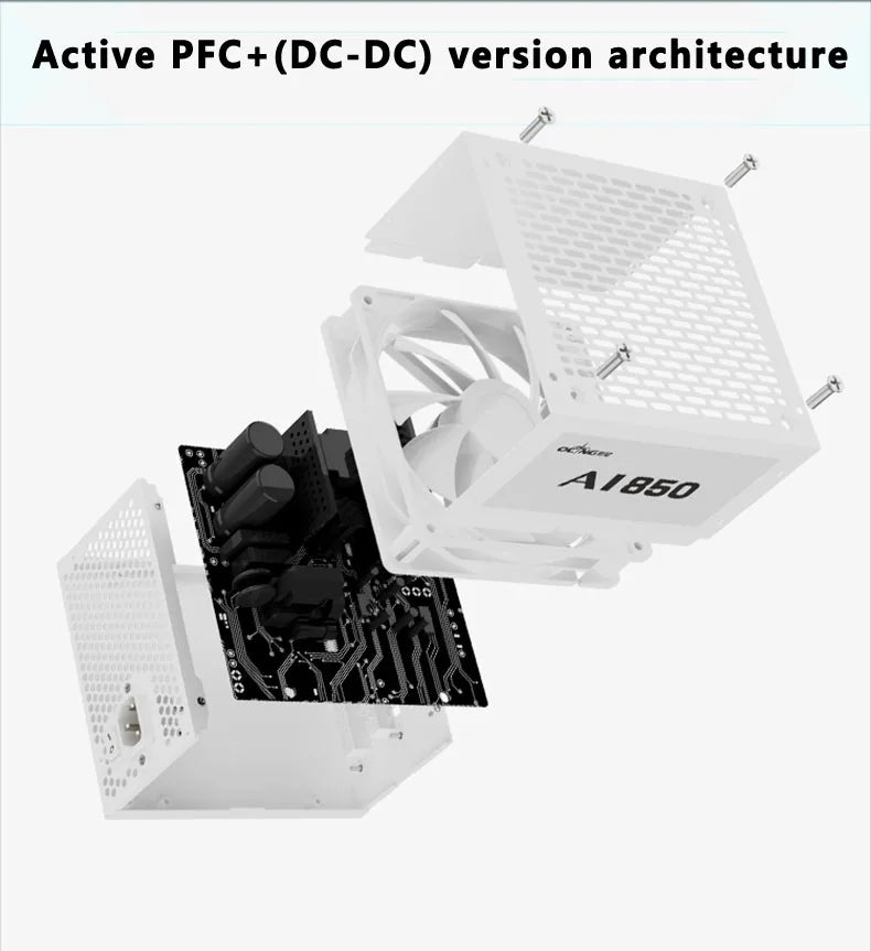 Full Module ATX Computer Power Supply 550W 650W 750W 850W 200-240VAC PC PSU Gaming