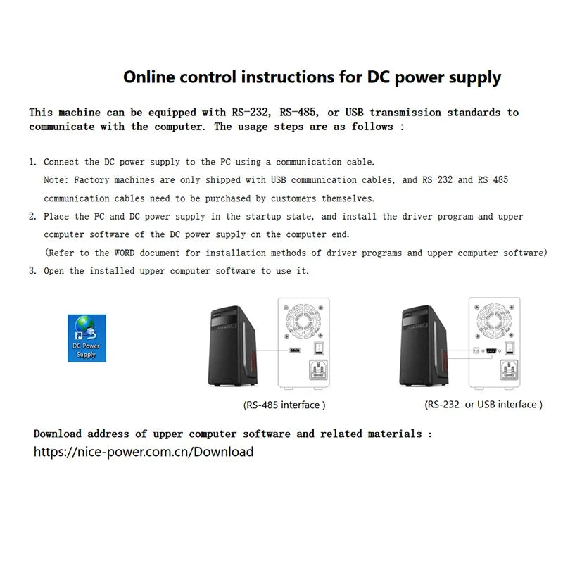 KUAIQU DC Power Supply Variable, 30V 10A Programmable Adjustable Regulated Lab Bench Power Supply with PC Software,Output Switch