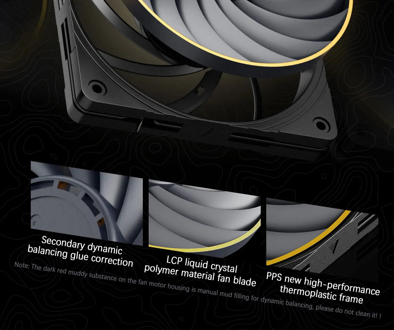 Thermalright TL-B12015 EXTREM 12cm chassis cooling fan/120x120x15mm/LCP fan blades/double ball bearings/low noise/PPS frame