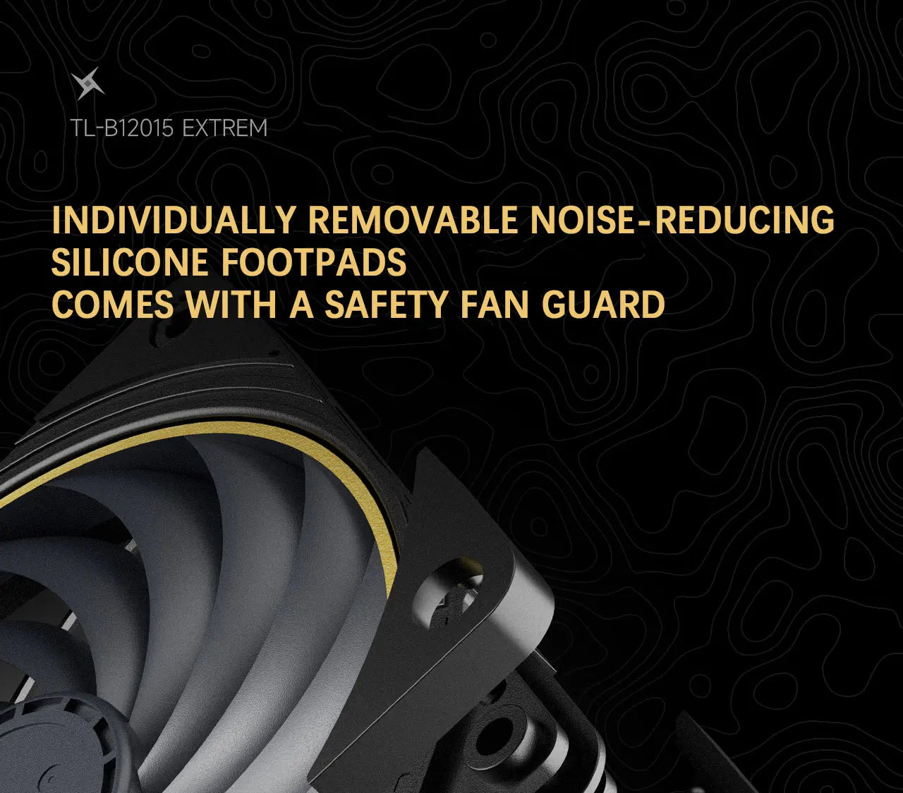 Thermalright TL-B12015 EXTREM 12cm chassis cooling fan/120x120x15mm/LCP fan blades/double ball bearings/low noise/PPS frame