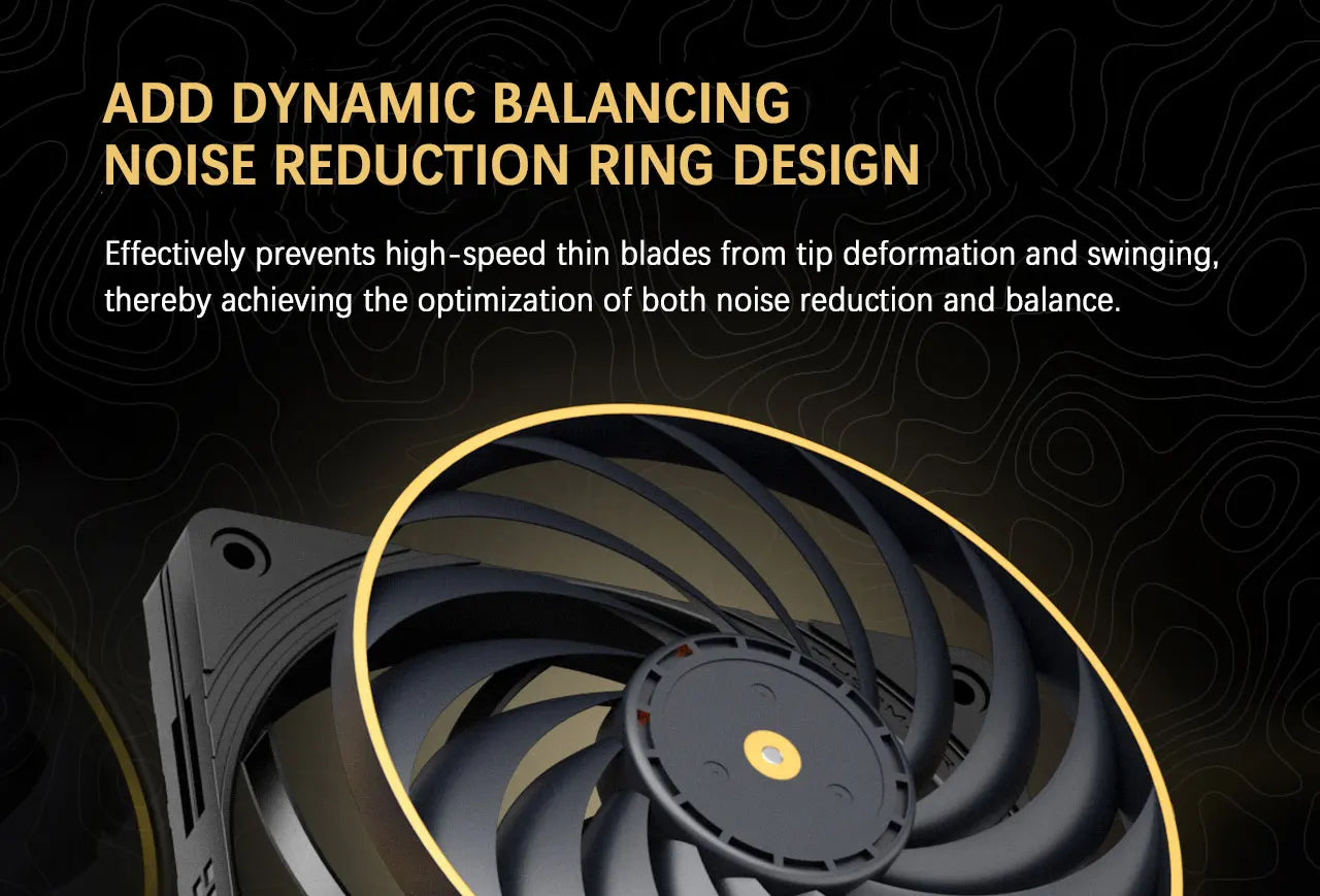 Thermalright TL-B12015 EXTREM 12cm chassis cooling fan/120x120x15mm/LCP fan blades/double ball bearings/low noise/PPS frame