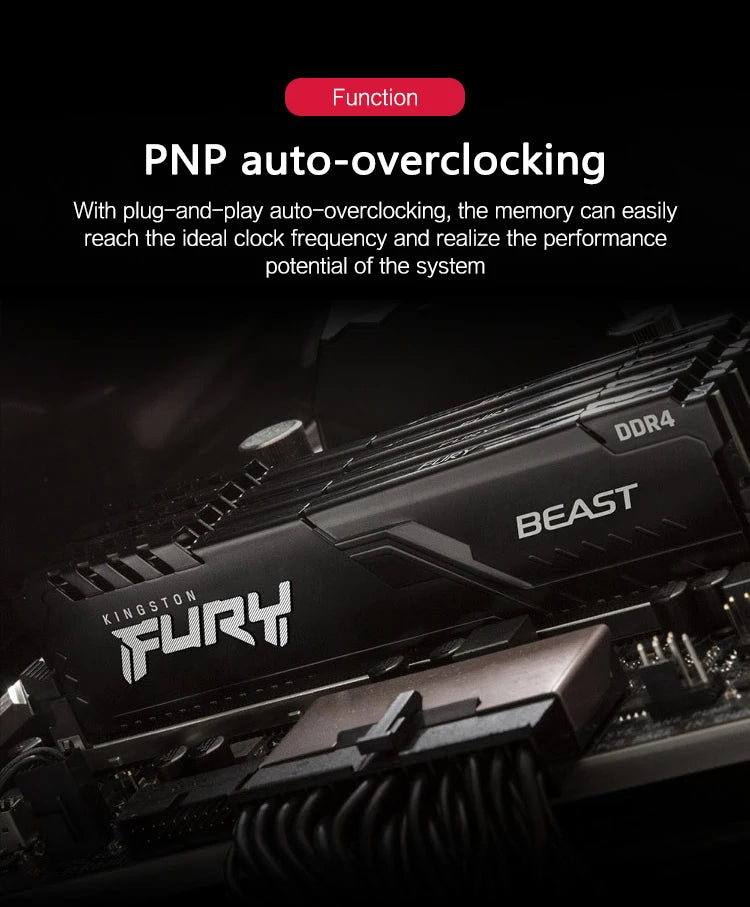 BEAST XMP DDR4 PC Memory Module 8GB 16GB 32GB 3200MHz 3600MHz Desktop AMD Intel CPU Motherboard Memory RAMs 288 PIN 1.2V