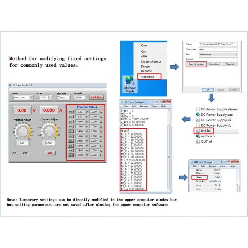 KUAIQU DC Power Supply Variable, 30V 10A Programmable Adjustable Regulated Lab Bench Power Supply with PC Software,Output Switch
