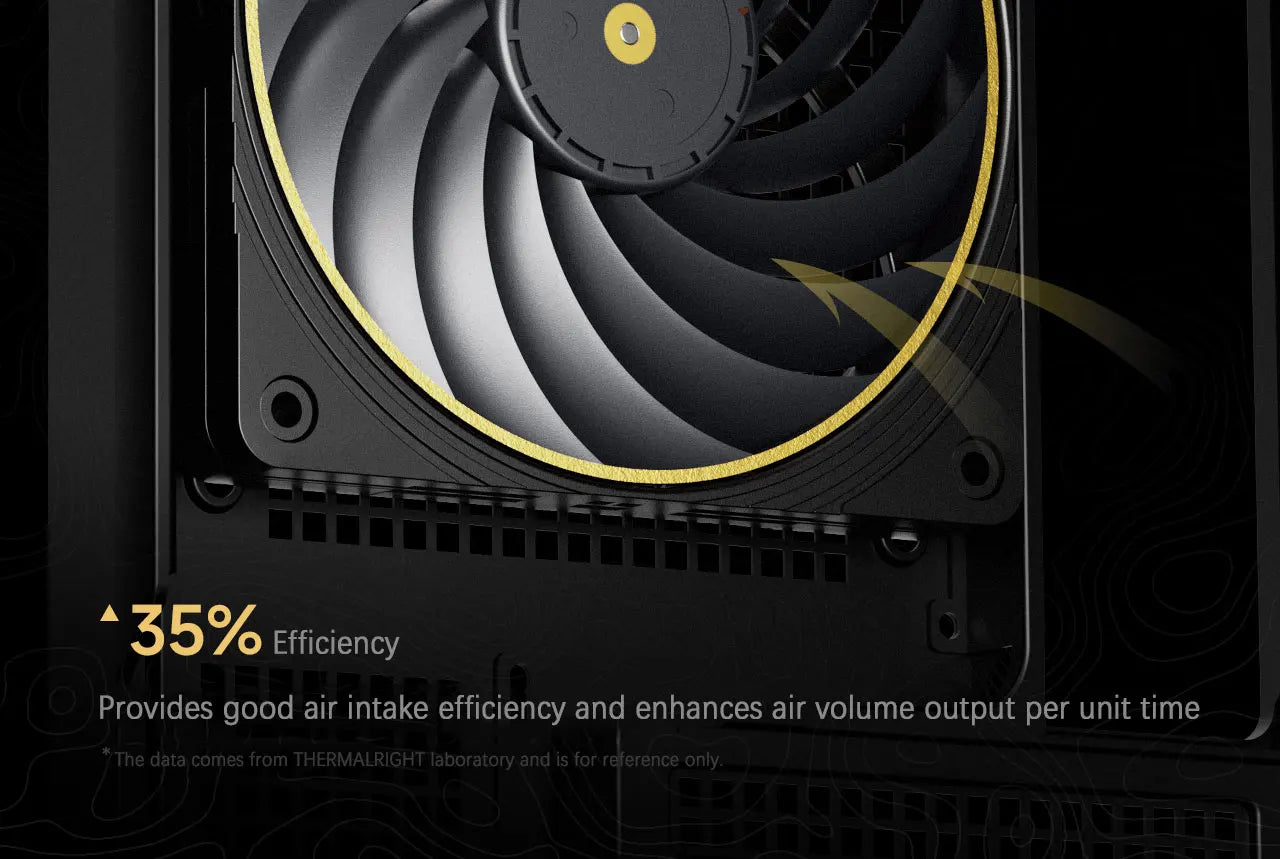 Thermalright TL-B12015 EXTREM 12cm chassis cooling fan/120x120x15mm/LCP fan blades/double ball bearings/low noise/PPS frame