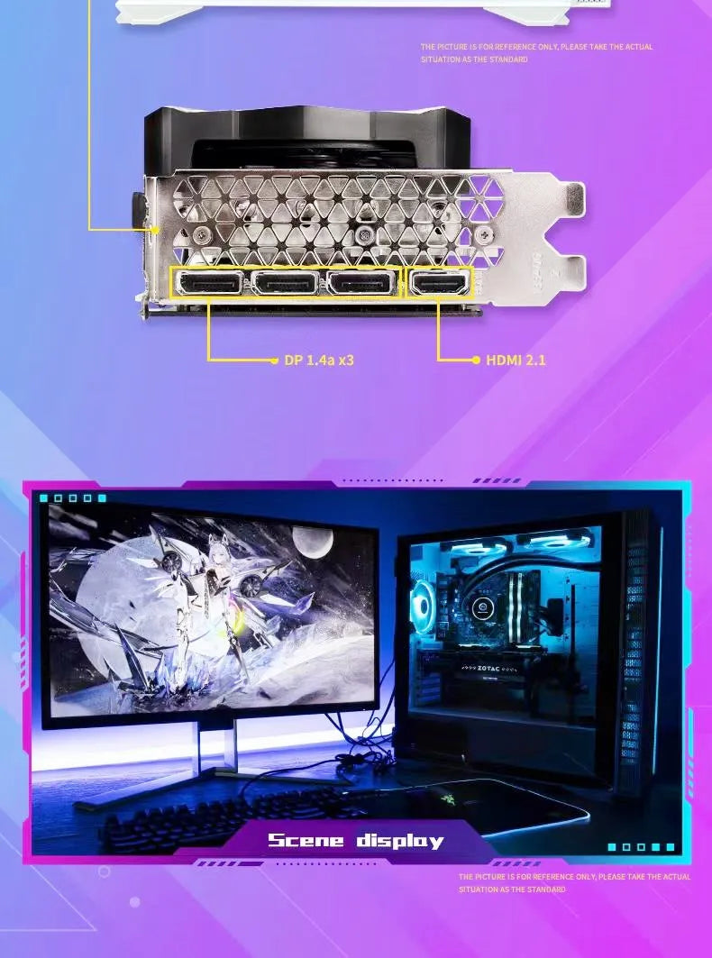 ZOTAC RTX 3060Ti RTX3060 Ti 8GB GPU Video Card NVIDIA GeForce RTX3060Ti 8GB  Gaming Graphics Cards Desktop PCI Express 4.0 x 16