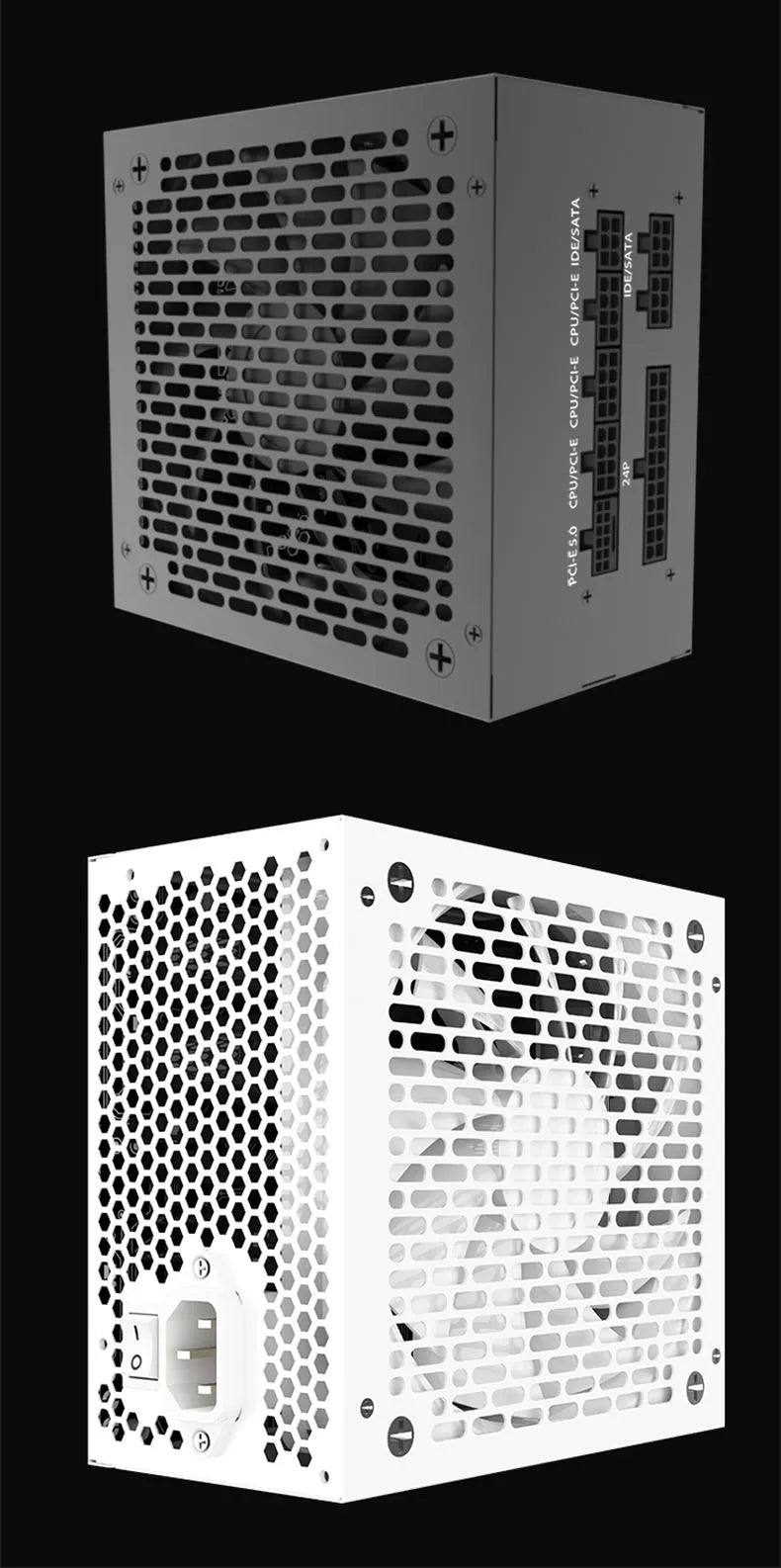 Full Module ATX Computer Power Supply 550W 650W 750W 850W 200-240VAC PC PSU Gaming