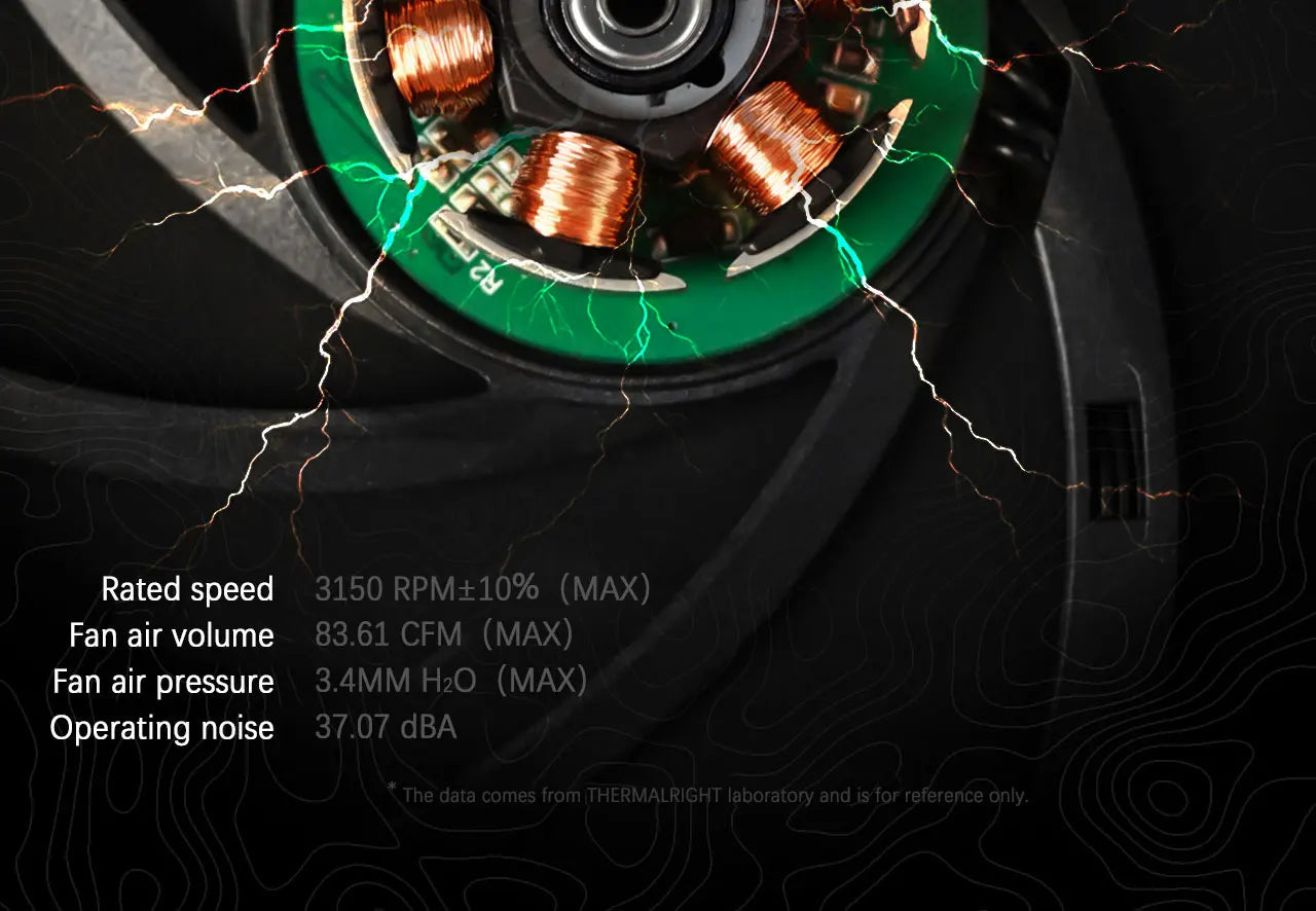Thermalright TL-B12015 EXTREM 12cm chassis cooling fan/120x120x15mm/LCP fan blades/double ball bearings/low noise/PPS frame