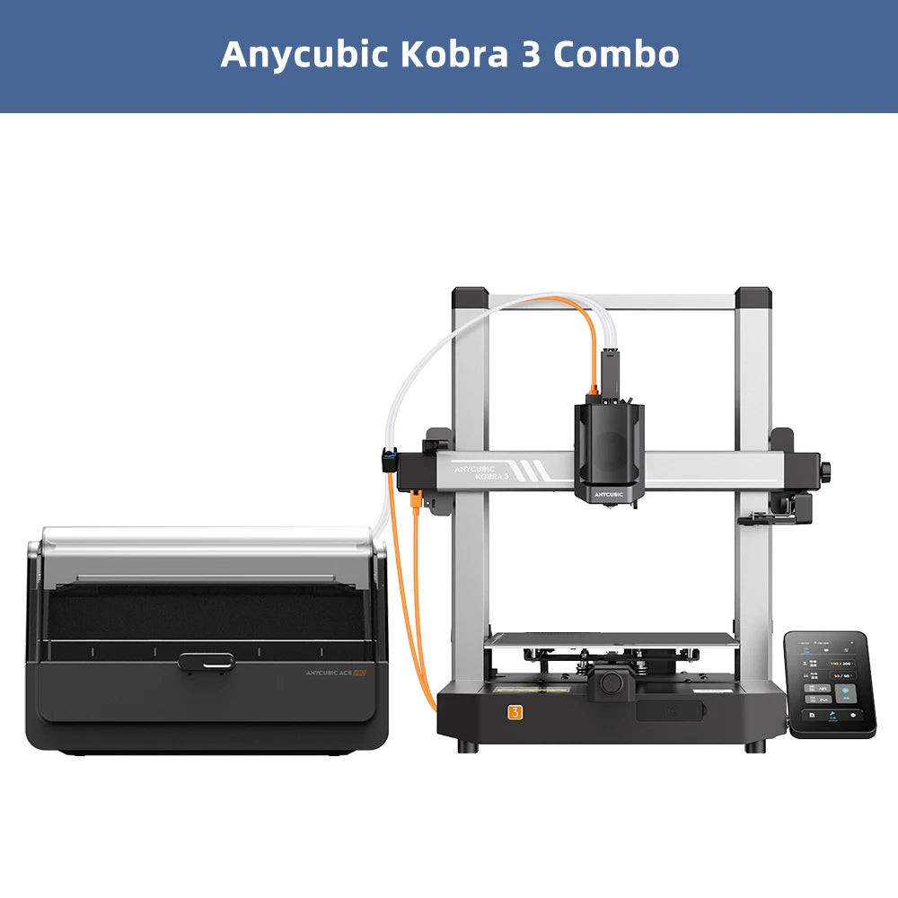 ANYCUBIC K3 Combo AE Version Multi-Color FDM Print in 4 to 8 Color 3D Printer Max 600mm/s Printing Speed Build Size 250x250x260m